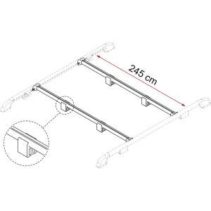 Sistem roof rack universal – barele transversale