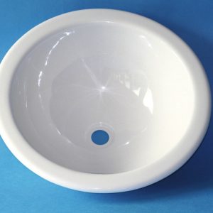 Chiuveta Incastrata Rotunda, Poliester