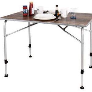 Masă Levi 100X68X59 / 72Cm Cu Aspect De Lemn