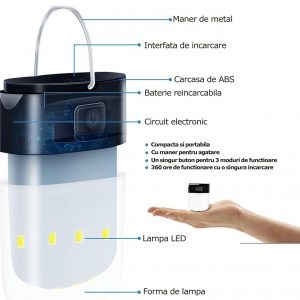 LANTERNA CAMPING XGO 6.5*2.5CM