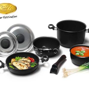 Set Oale Aluminiu 7Componente Culoare Gri Inchis