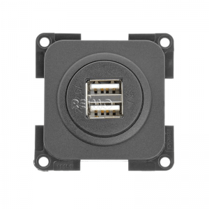 Priza Dubla Usb, Gri