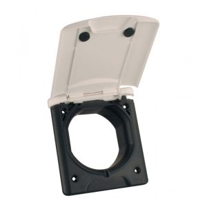 Priza de serviciu cu magnet 130 x 145 mm, neagra