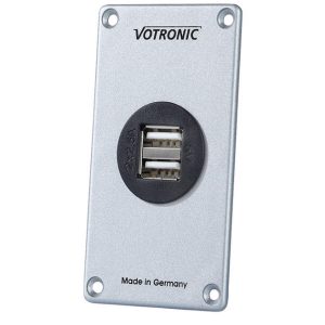 Soclu USB Dublu VOTRONIC, cu placa de montaj