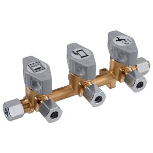 Distribuitor gaz 3 cai, 8mm