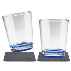 Pahar magnetic, set de 2 buc, culoare albastru