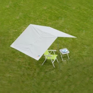 Parasolar din panza, SPF 50, Culoare gri deschis, H 200cm, l 200cm, Ad 300cm