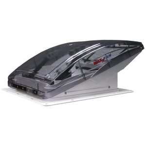 MaxxFan Deluxe din sticlă transparentă cu capac de ploaie
