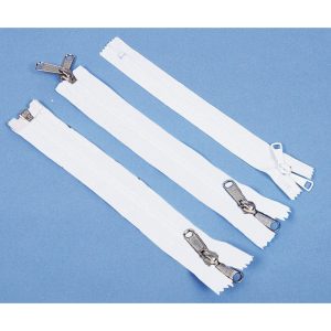 Fermoar dublu pentru cort, 175cm, culoarea alb