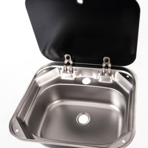 Chiuveta cu capac din sticla