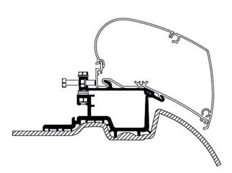 Adaptor marchiza Thule Omnistor pentru Me Mercedes Sprinter >2007 / VW Crafter 2007-2016 6300 / 6200