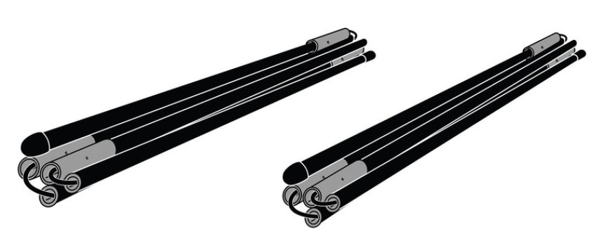 Set de fixare pentru tensionarea pereților laterali ai corturilor Quickfit