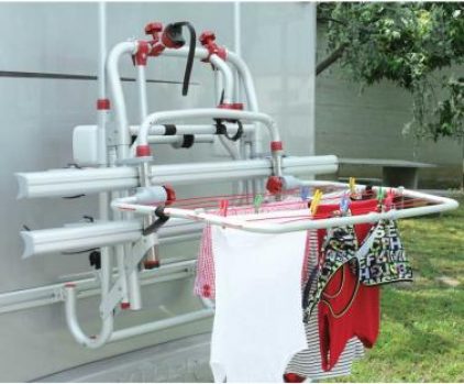 Uscator haine pentru suportul de biciclete