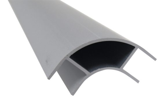 Profil colt mobilier din aluminiu 2.2, deschis pe ambele parti