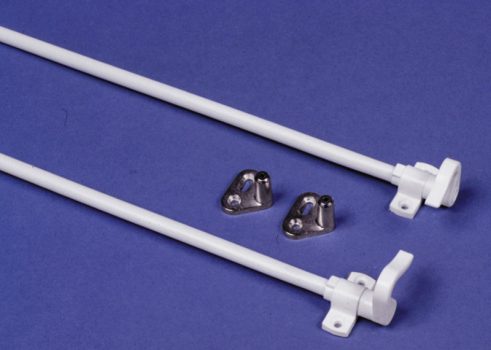 Tije pentru mecanism push lock, alb