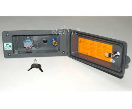 Conexiune pentru dus extern RAL 7000, culoare gri