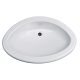 Chiuveta Maxi Oval, Polystrol Material Alb Lucios