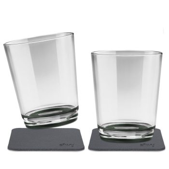 Pahar magnetic, set de 2 buc, culoare gri