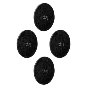 Set 4 bucati suport feros cu gel pentru magneti, diametru 5cm, culoare negru