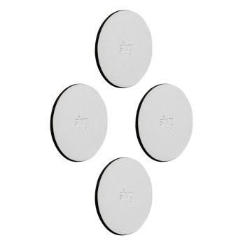 Set 4 bucati suport feros cu gel pentru magneti, diametru 5cm, culoare alb