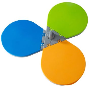Separator deseuri din plastic, capacitate 10l, multicolor