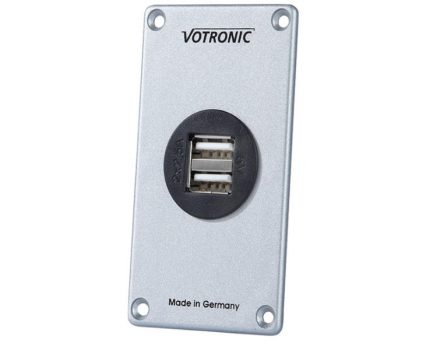 Soclu USB Dublu VOTRONIC, cu placa de montaj