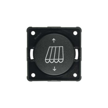 Buton basculant Berker Integro pentru copertina, crom mat