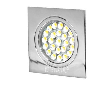 LED Spot 12V, comutator tactil, 1,6W, 24LED, crom
