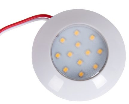 Spot led 12V, 2,4W, culoare alb, 12 LED-uri