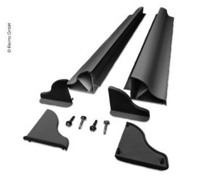 Set suporti panouri solare 55 cm, culoare negru