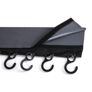 Bandă de cârlige cu 8 cârlige, țevi și închidere Velcro Lungime 58 cm