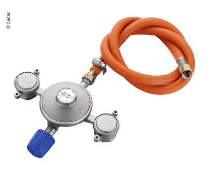 Regulator 2 intrari cu furtun 30 Mbar