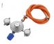 Regulator 2 intrari cu furtun 30 Mbar