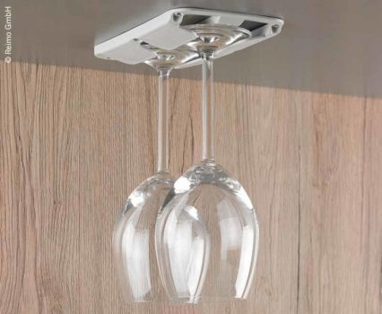 Suport 2 pahare, culoare gri