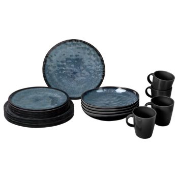 Set vesela melamina anti-alunecare VENETIAN pentru 4 persoane/16buc