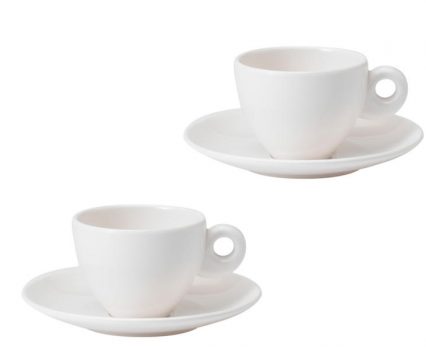 SET CANI CAFEA ESPRESSO GIMEX 100 ML ALB