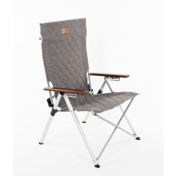 Scaun pliabil camping JOPLIN DELUXE, culoare gri
