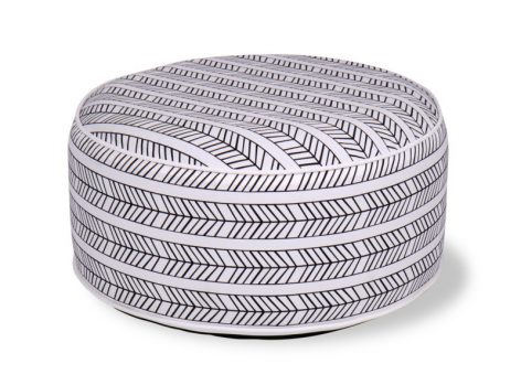 Fotoliu Gonflabil Alb-Negru Ethno