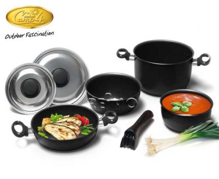 Set Oale Aluminiu 7Componente Culoare Gri Inchis