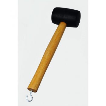 Ciocan cauciuc cu maner de lemn, 250gr