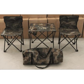 SET DE CAMPARE CAMUFLAJ 2 SCAUNE + MASA