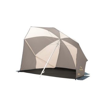 Umbrela plaja, inaltime 115cm, culoare albastru-bej, SPF 50