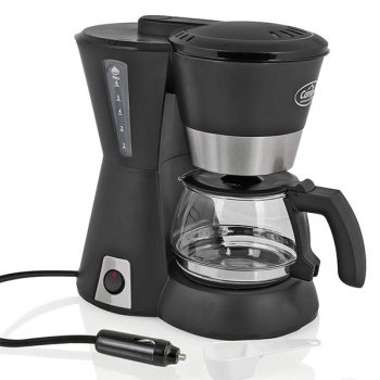 Cafetiera, filtru cafea 12V, 170 W, negru 650 ml, 4-6 cesti